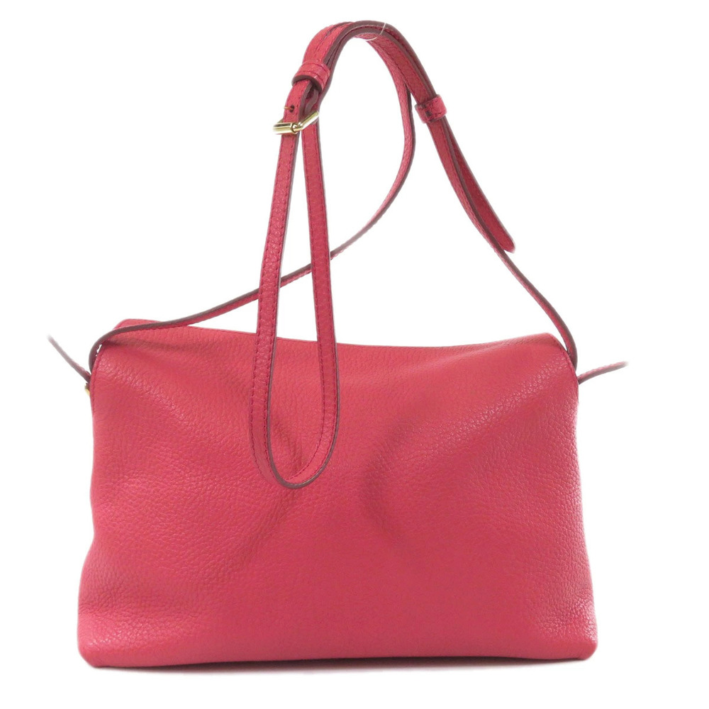Burberry motif shoulder leather bag